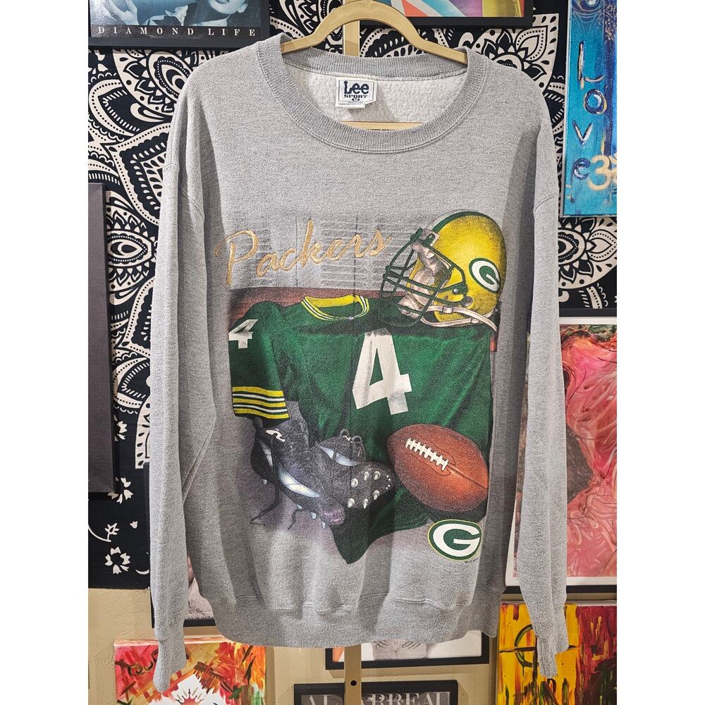 Rare Vintage 1998 Green Bay Packers Embroidered Lee Sport Crewneck Medium